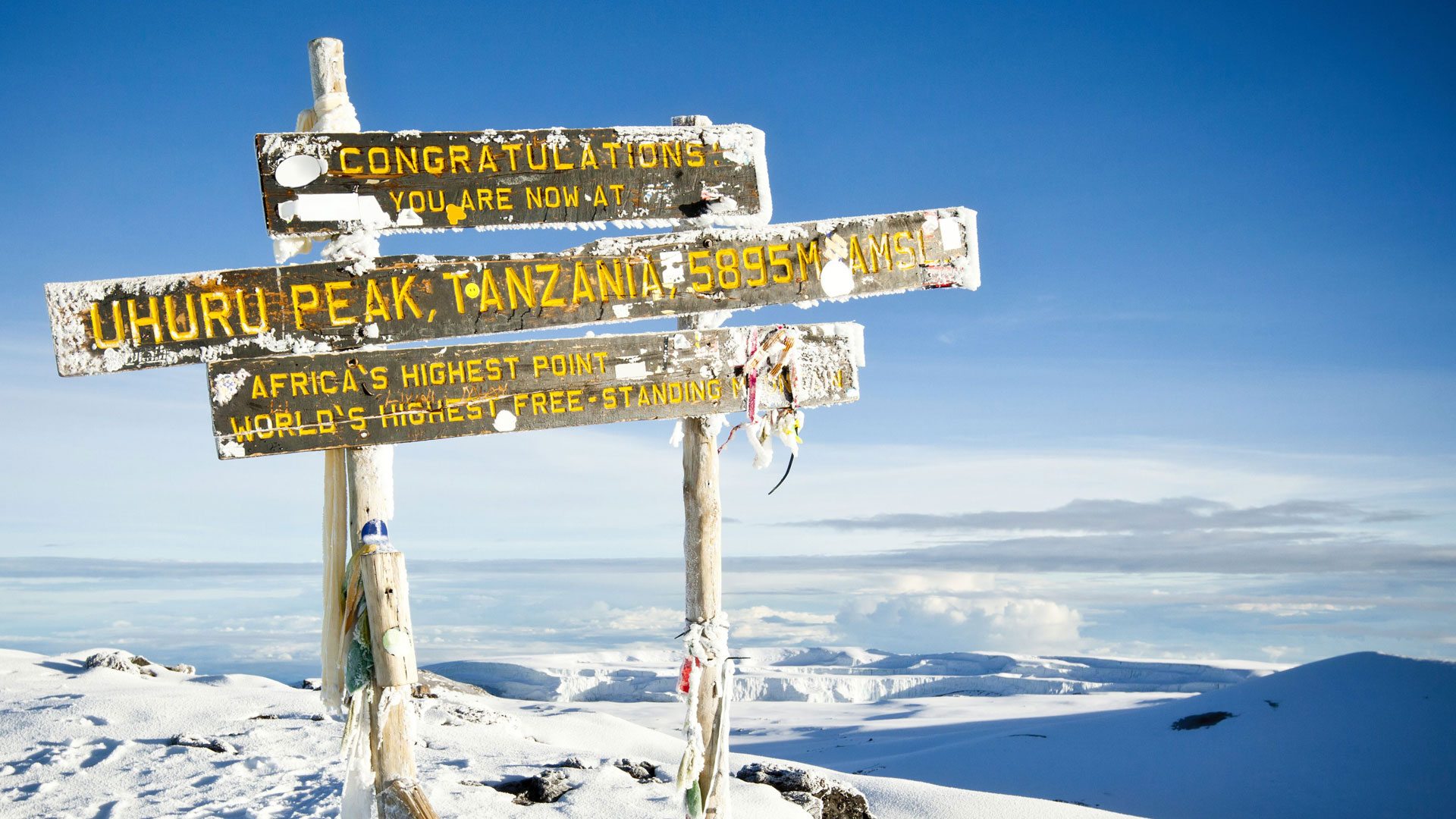 Mountain climbers on Kilimanjaro