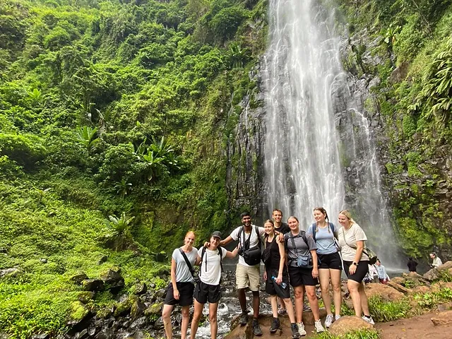 A visit to Materuni’s waterfall in the Kilimanjaro foothills.