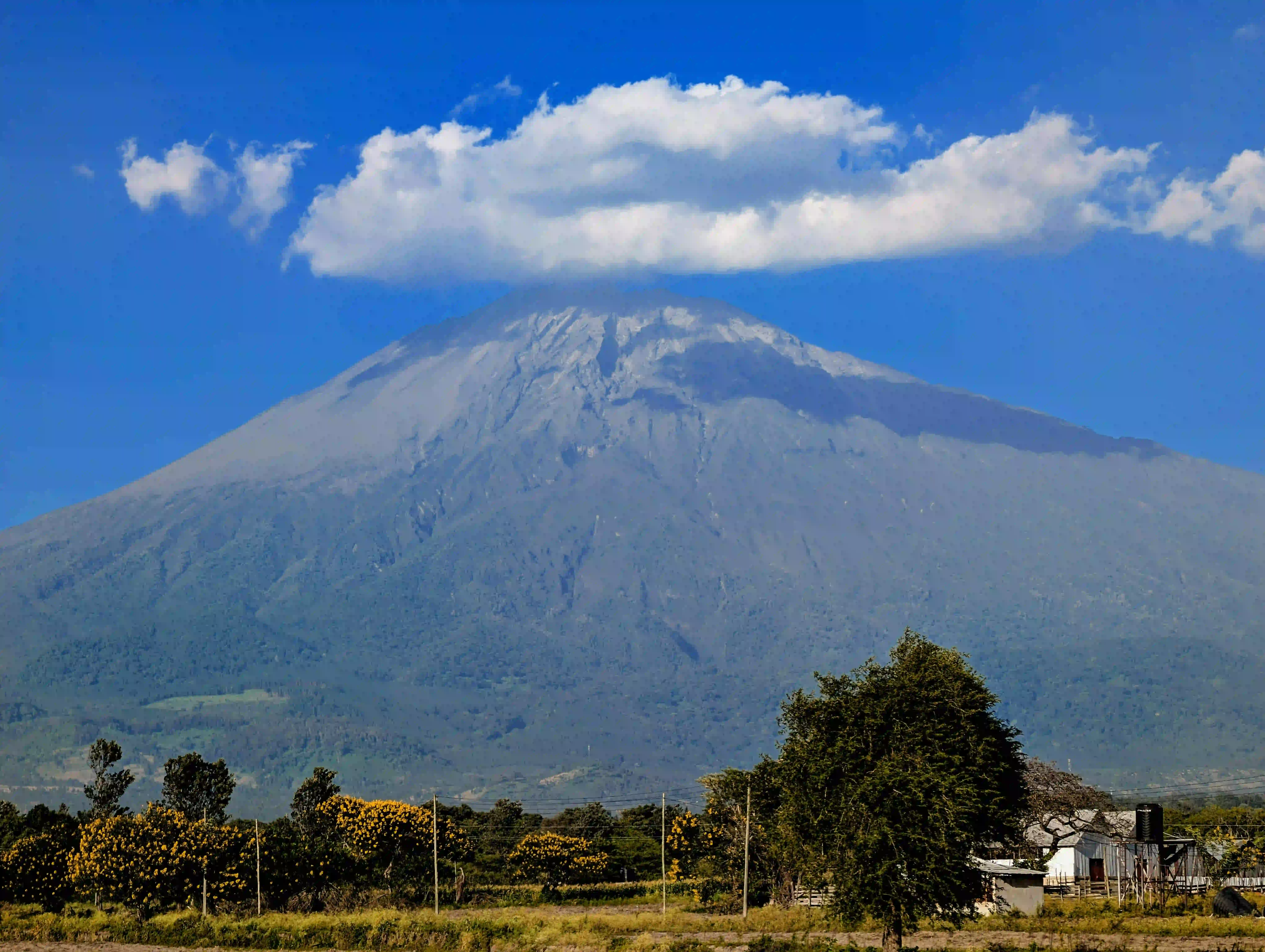 A mountain landscape on Mount Meru.